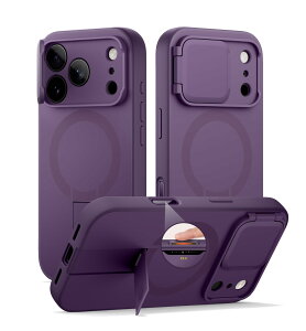 SURITCH ���C�P�[�XiPhone 17 Pro�ƌ݊��� �ƃJ�����ی�J�o�[&�J�����R���g���[���{�^��&�ƒ����\�ȃX�^���h ���h�~�ϏՌ��ی�J�o�[iPhone 17 Pro�p (�p�[�v��)