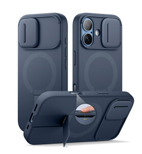 SURITCH ���C�P�[�XiPhone 17�ƌ݊��� �ƃJ�����ی�J�o�[&�J�����R���g���[���{�^��&�ƒ����\�ȃX�^���h ���h�~�ϏՌ��ی�J�o�[iPhone 17�p (�u���[)