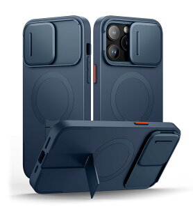 SURITCH ���C�P�[�XiPhone 14 pro max�ƌ݊��� �ƃJ�����ی�J�o�[�ƒ����\�ȃX�^���h ���h�~�ϏՌ��ی�J�o�[iPhone 14 pro max�p (�u���[)