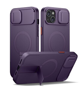 SURITCH ���C�P�[�XiPhone 14 plus/15 plus�ƌ݊��� �ƃJ�����ی�J�o�[�ƒ����\�ȃX�^���h ���h�~�ϏՌ��ی�J�o�[iPhone 14 plus/15 plus�p (�p�[�v��)