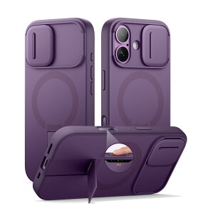 SURITCH ���C�P�[�XiPhone 17�ƌ݊��� �ƃJ�����ی�J�o�[&�J�����R���g���[���{�^��&�ƒ����\�ȃX�^���h ���h�~�ϏՌ��ی�J�o�[iPhone 17�p (�p�[�v��)