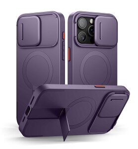 SURITCH ���C�P�[�XiPhone 15 pro max�ƌ݊��� �ƃJ�����ی�J�o�[�ƒ����\�ȃX�^���h ���h�~�ϏՌ��ی�J�o�[iPhone 15 pro max�p (�p�[�v��)