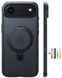 TORRAS iPhone Air �p �P�[�X�y11�N�̏��S�݌v�E3in1���@�\�X�^���h�z �J�����{�^�� �y3�{�ČR�K�iMIL�EMagsafe�Ή��z �ϏՌ� �}���[�d�Ή� ���΂݂Ȃ� �w��h�~ ����~�� 6.5�C���`�uOstand Q1 Guardian�v(