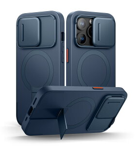 SURITCH ���C�P�[�XiPhone 14 pro�ƌ݊��� �ƃJ�����ی�J�o�[�ƒ����\�ȃX�^���h ���h�~�ϏՌ��ی�J�o�[iPhone 14 pro�p (�u���[)