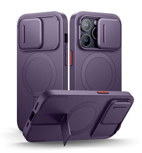 SURITCH ���C�P�[�XiPhone 14 pro�ƌ݊��� �ƃJ�����ی�J�o�[�ƒ����\�ȃX�^���h ���h�~�ϏՌ��ی�J�o�[iPhone 14 pro�p (�p�[�v��)