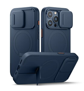 SURITCH ���C�P�[�XiPhone 15 pro�ƌ݊��� �ƃJ�����ی�J�o�[�ƒ����\�ȃX�^���h ���h�~�ϏՌ��ی�J�o�[iPhone 15 pro�p (�u���[)