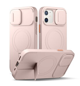 SURITCH ���C�P�[�XiPhone 12/12 pro�ƌ݊��� �ƃJ�����ی�J�o�[�ƒ����\�ȃX�^���h ���h�~�ϏՌ��ی�J�o�[iPhone 12/12 pro�p (�s���N)