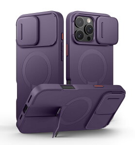 SURITCH ���C�P�[�XiPhone 16 pro max�ƌ݊��� �ƃJ�����ی�J�o�[�ƒ����\�ȃX�^���h ���h�~�ϏՌ��ی�J�o�[iPhone 16 pro max�p (�p�[�v��)