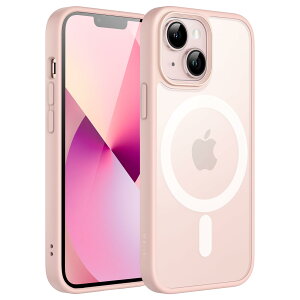 JETech iPhone 13 mini 5.4�C���`�p �}�O�l�b�g �P�[�X MagSafe�ɑΉ� �������̃}�b�g�w�� ���^ �ϏՌ� �J�o�[ (�`���[�N�s���N)