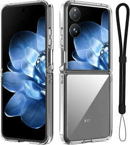 For Xiaomi MIX Flip �P�[�X �ی�J�o�[ �N���A PC�f�� Xiaomi MIX Flip �J�o�[ ZENGZOUZ �S�ʕی�J�o�[ �ϏՌ� ���ϖh�~ ���^ �y�� �w��h�~�i�N���A�j