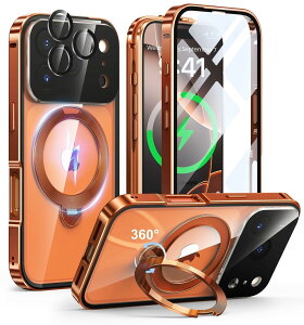 iPhone 17 Pro Max �p �P�[�X ���ʕی� MagSafe�Ή� ����CD��l�����O 360°��_��]�X�^���h �����|�b�v�A�b�v���b�N�t�� �J���������Y�t���ی� ��phone 17 pro max �p Gunwon �X�}�z�P�[�X �A���~�����o��