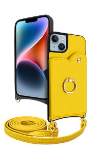 �V�Y�J�E�B�� iPhone 14 Plus �p �P�[�X �V�����_�[ �J�o�[ �V�����_�[�X�g���b�v �A�C�t�@���f5 �V�����f�B�[ �t���[�� 1���� �~���U