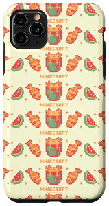 Minecraft Pixelated Axolotl Fish & Watermelon Retro Logo �X�}�z�P�[�X iPhone 11 Pro Max �p