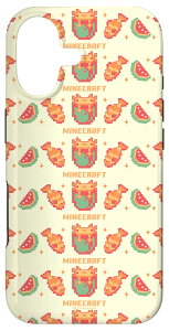 Minecraft Pixelated Axolotl Fish & Watermelon Retro Logo �X�}�z�P�[�X iPhone 17 �p