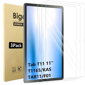 Bigqin �y3���Z�b�g�zNEC LAVIE Tab T11 T1165/KAS TAB11/F01 2025�N�t���f���Ή� �K���X�t�B����11�C���` �^�u���b�g�p�ی�t�B���������ߗ�HD 9H�d�x��ʕی십���K���X�t�B�����J�o�[ �ی�t�B����