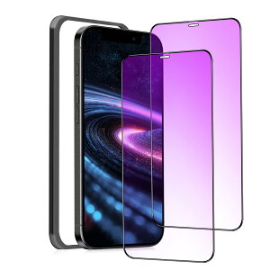 MINIKA �y�u���[���C�g�J�b�g�t�B�����z iPhone 12 / iPhone 12Pro �p�� �K���X�t�B���� �u���[���C�g�J�b�g ��Phone 12Pro �ی�t�B���� �u���[���C�g �A�C�t�H��12 / 12�v�� �t�B���� �S�ʕی� �ڂ̔��