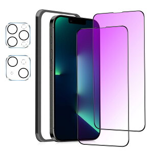 MINIKA �y�u���[���C�g�J�b�g�t�B�����z iPhone 13 / iPhone 13Pro �p�� �K���X�t�B���� �u���[���C�g�J�b�g ��Phone 13Pro �ی�t�B���� �u���[���C�g �A�C�t�H��13 / 13�v�� �t�B���� �S�ʕی� �ڂ̔��