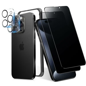 MINIKA 180�x �`�����h�~�t�B���� iPhone 15Promax �p�� �K���X�t�B���� �`�����h�~ ��Phone 15�v���}�b�N�X �ی�t�B���� �̂������h�~ �A�C�t�H��15Promax �t�B���� �`���� �v���C�o�V�[�ی� ���E ��