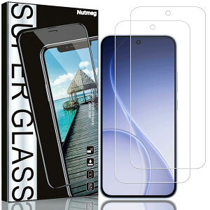 Nutmeg�y2���Z�b�g�zOPPO Reno 15a �p �K���X�t�B�����y���{���Ɏq�f�ސ��z�Ή� OPPO Reno 15a �t�B���� �ی�t�B���� �����K���X �d�x9H �����ߗ� ������ �C�A�Ȃ� �\��t���ȒP ������ �ϏՌ� ����