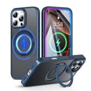 MINIKA ��Phone16Pro �P�[�X Magsafe �Ή� 360�x��] �X�^���h�t�� ���@�\ �X�}�z�P�[�X iPhone 16 Pro �p �P�[�X �ČRMIL�K�i �ϏՌ� ���ϖh�~ �w��h�~ �}�O�Z�[�t �����O �}�O�l�b�g���� ���C�����X�[