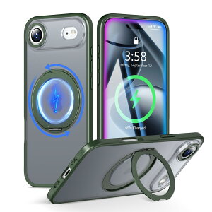 MINIKA iPhone Air �p �P�[�X Magsafe �Ή� 360�x��] �X�^���h�t�� ���@�\ �X�}�z�P�[�X ��Phone Air �P�[�X �ČRMIL�K�i �ϏՌ� ���ϖh�~ �w��h�~ �}�O�Z�[�t �����O �}�O�l�b�g���� ���C�����X�[�d