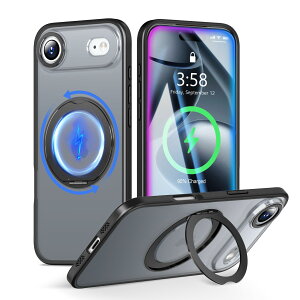 MINIKA iPhone Air �p �P�[�X Magsafe �Ή� 360�x��] �X�^���h�t�� ���@�\ �X�}�z�P�[�X ��Phone Air �P�[�X �ČRMIL�K�i �ϏՌ� ���ϖh�~ �w��h�~ �}�O�Z�[�t �����O �}�O�l�b�g���� ���C�����X�[�d