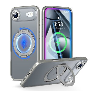MINIKA iPhone Air �p �P�[�X Magsafe �Ή� 360�x��] �X�^���h�t�� ���@�\ �X�}�z�P�[�X ��Phone Air �P�[�X �ČRMIL�K�i �ϏՌ� ���ϖh�~ �w��h�~ �}�O�Z�[�t �����O �}�O�l�b�g���� ���C�����X�[�d
