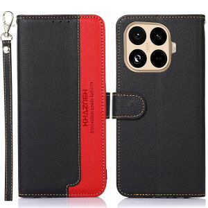 WANWO for Xiaomi 17T �P�[�X �蒠�^ �V���I�~ 17T �J�o�[ ���z�^ �X�g���b�v�t�� [RFID�u���b�L���O] ����PU���U�[ �}�O�l�b�g�J�� �J�[�h���[ ���u���X�^���h�@�\ �ϏՌ� �l�C �֗� ������� �u��