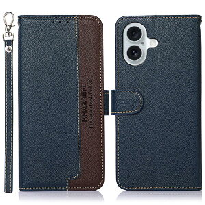 WANWO for iPhone 16 Plus �P�[�X �蒠�^ �A�C�t�H�� 16 �v���X �J�o�[ ���z�^ �X�g���b�v�t�� [RFID�u���b�L���O] ����PU���U�[ �}�O�l�b�g�J�� �J�[�h���[ ���u���X�^���h�@�\ �ϏՌ� �l�C �֗� ��