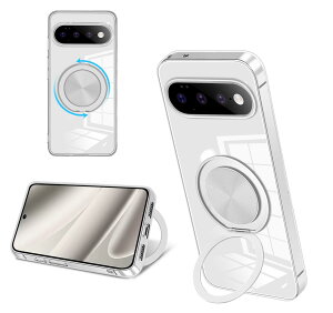 baodunwei Google Pixel11 Pro XL �P�[�X �V���R�� MagSafe�Ή� �����O�t�� 360°��]�X�^���h �c�����Ή� �A�W���X�^�u���X�^���h �}�b�g�d�グ �ϏՌ� �X�}�z �P�[�X �O�[�O�� �s�N�Z��11pro xl �J�o�[ ��