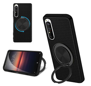 baodunwei Sony Xperia 1 II �P�[�X �V���R�� MagSafe�Ή� �����O�t�� 360°��]�X�^���h �c�����Ή� �A�W���X�^�u���X�^���h �}�b�g�d�グ �ϏՌ� SO-51A SOG01 �J�o�[ �Ռ��z���|�P�b�g���� TPU �Ђ��`�X