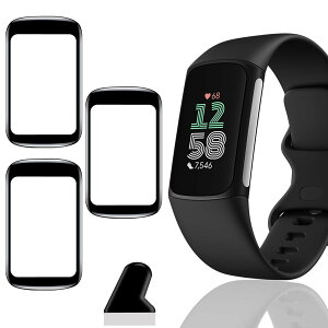 �y3���Z�b�g�z �Ή� Fitbit Charge6 / Fitbit Charge5 �t�B���� 3�� PET������ �Y�f�@�� �����ߗ� �Ή� Fitbit Charge 6 / Fitbit Charge 5 �ی�t�B���� 3D�ȖʃJ�o�[ �Ή� Charge6 / Charge5 �t���ی�t�B���� �L�Y�h