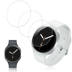 Nutmeg�y3���Z�b�g�zSamsung Galaxy Watch 8 44mm �p �K���X�t�B���� ���{���Ɏq�� �M�����N�V�[�E�H�b�`8 44mm �t�C���� �ی�t�B���� 9H�d�x �����ߗ� �����^ �S�ʕی� �ϏՌ� �����x�^�b�` ��U�h�~