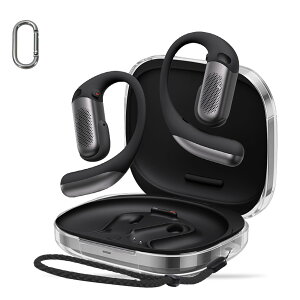 For Shokz OpenFit Pro �P�[�X �J�o�[ �yHUKWIMO�z �J���r�i�t��+�X�g���b�v�t�� �ϏՌ� �h�� �h�o �����[�d�\ �S�ʕی� �L�Y�h�~ Shokz OpenFit Pro �Ή� [�N���A ����]