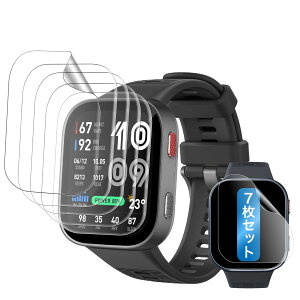 �Ή� Amazfit Bip Max �t�B�����y7���Z�b�g�zEguoer �Ή� Amazfit Bip Max �ی�t�B���� ��ʕی�t�B���� 3D�Ȗ� �J�o�[ 24���Ԏ����C���Z�p �Ռ��z�� �����ߗ� �����x�^�b�` �w��h�~ ������ �a���� �C