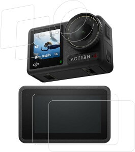 KPNS �y2���Z�b�g�z���{�f�ސ� ���� �K���X DJI Osmo Action 4 �K���X �t�B���� DJI Osmo Action 4 �ی� �t�B����