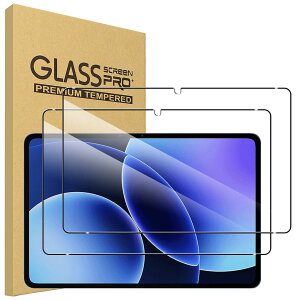 For Xiaomi Pad 8/Pad 8 Pro �K���X�t�B���� Xiaomi Pad 8 Pro�p �t�B���� 2���Z�b�g 11.2�C���` �d�x9H �����K���X �����ߗ� �C�A�[�� ����h�~ ��U�h�~ �����z�� �\��t���ȒP �t���ی�t�B����
