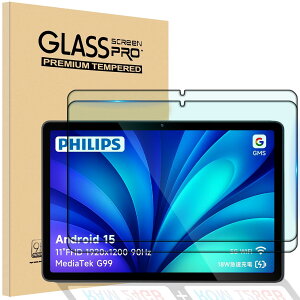 For PHILIPS �^�u���b�g T8015 �ی�t�B���� 9H�d�x�����K���X�t�B������U�h�~���H 11�C���`�N���A�t���ی�V�[�g�����ߗ��t�B����