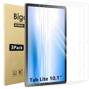 Bigqin �y3���Z�b�g�zNEC LAVIE Tab Lite 10.1 TL103KAL�Ή� �K���X�t�B����10.1�C���` �^�u���b�g�p�ی�t�B���������ߗ�HD 9H�d�x��ʕی십���K���X�t�B�����J�o�[ �ی�t�B����