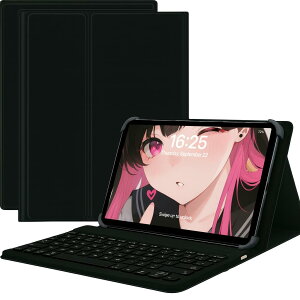 For Nubia Pad Pro �P�[�X 9-11�C���` �^�u���b�g���C�����X ���C������ �X�^���h�@�\ �������L�[�{�[�h�t�� �l��TPU�t�b�N�Œ� Bluetooth�L�[�{�[�h �ϏՌ� PU���U�[ ����PU���U�[ Type-C�[�d�Ή� (�u��
