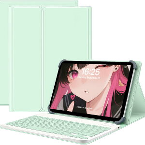 For Nubia Pad Pro �P�[�X 9-11�C���` �^�u���b�g���C�����X ���C������ �X�^���h�@�\ �������L�[�{�[�h�t�� �l��TPU�t�b�N�Œ� Bluetooth�L�[�{�[�h �ϏՌ� PU���U�[ ����PU���U�[ Type-C�[�d�Ή� (�~��