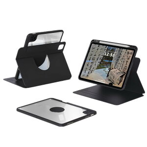 360�x��] iPad Air 11�C���`M4 M3 M2�p��/Air��4 5���� 10.9�C���` /Pro11'' ��4 3 2 1����p�̃P�[�X �y�����[ �c�u�� ���O�� �������J�o�[ ���C ���� �N���A �J�o�[ �}�O�l�b�g ���U�[�P�[�X�A��
