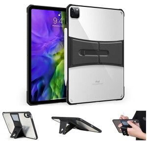 �X�^���h�t�� iPad Air 13�C���` M4/M3/M2 (2026/2025/2024)�p�� �P�[�X �N���A ���� iPad Pro 12.9�C���` ��6/5/4/3����p�� �J�o�[ �w�� �͂ߍ��� ���p�x ���^ �ϏՌ� �w�� �r�W�l�X,�u���b�N