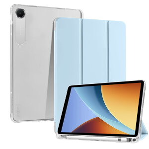 CiimWaa REDMI Pad 2 9.7�C���` �p �P�[�X �y���z���_�[�t�� PU���U�[ + �V���R�� �o�b�N �^�u���b�g�P�[�X �X�^���h�@�\�t�� �J���O�ܔ��^�X�^���h�P�[�X �ϏՌ� �y�� �I�[�g�X���[�v�@�\ �X