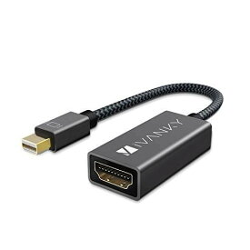 iVANKY Mini DisplayPort to HDMI 変換アダプター 【1080P@60Hz/20cm】Thunderbolt 2 to HDMI ミニディスプレイポート サンダーボルト Apple Mac, Macbook Air/Pro, iMac, Microsoft Surface Pro/Dock,TV,ディスプレイ,モニター 黒