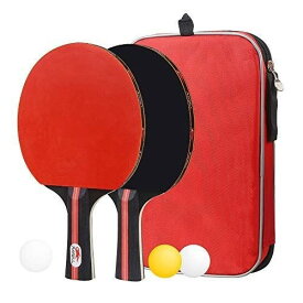 ポータブル 卓球 ラケット ポータブル 卓球セット ラケット2本 ピンポン球3個 収納袋付き 手軽 どこでも 卓球用品 卓球ラケット 卓球ボール