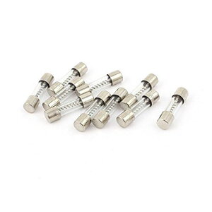 uxcell �@�X���[�u���[�q���[�Y�K���X�ǁ@250V 12A 12Amp�@5mm x 20mm�@10����