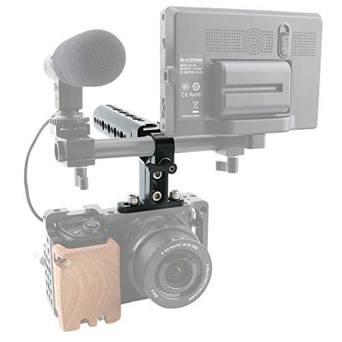 NICEYRIG トップハンドル チーズハンドル 撮影ハンドル カメラハンドルグリップ 汎用 コールドシューアマント付き 15mmロッドクランプ付き  LEDライト用 マイク、EVF、モニター用 DSLRカメラケージに適用 -102 | WES STORE