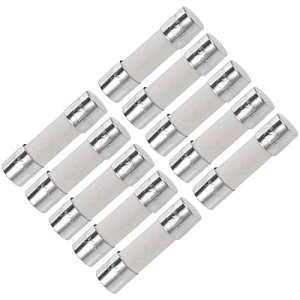 uxcell 交換用ヒューズ カートリッジヒューズ 3.15A 250V 5x20mm 遅効性 車 オーディオ アンプ セラミック 10個入り