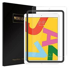 【ガイド枠付き】Nimaso iPad 10.2 インチ (第七世代） 用 フィルム 強化ガラス 液晶保護フィルム